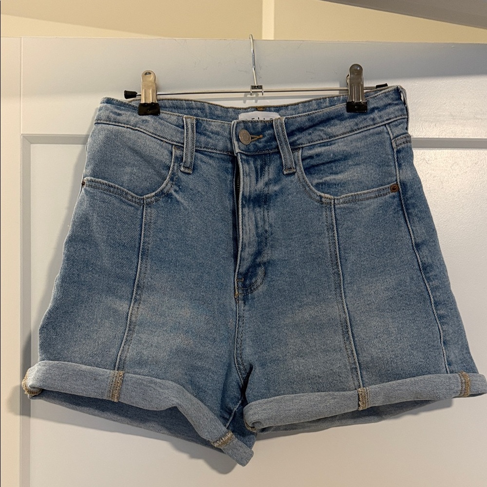 Cello Light Blue Jean Shorts